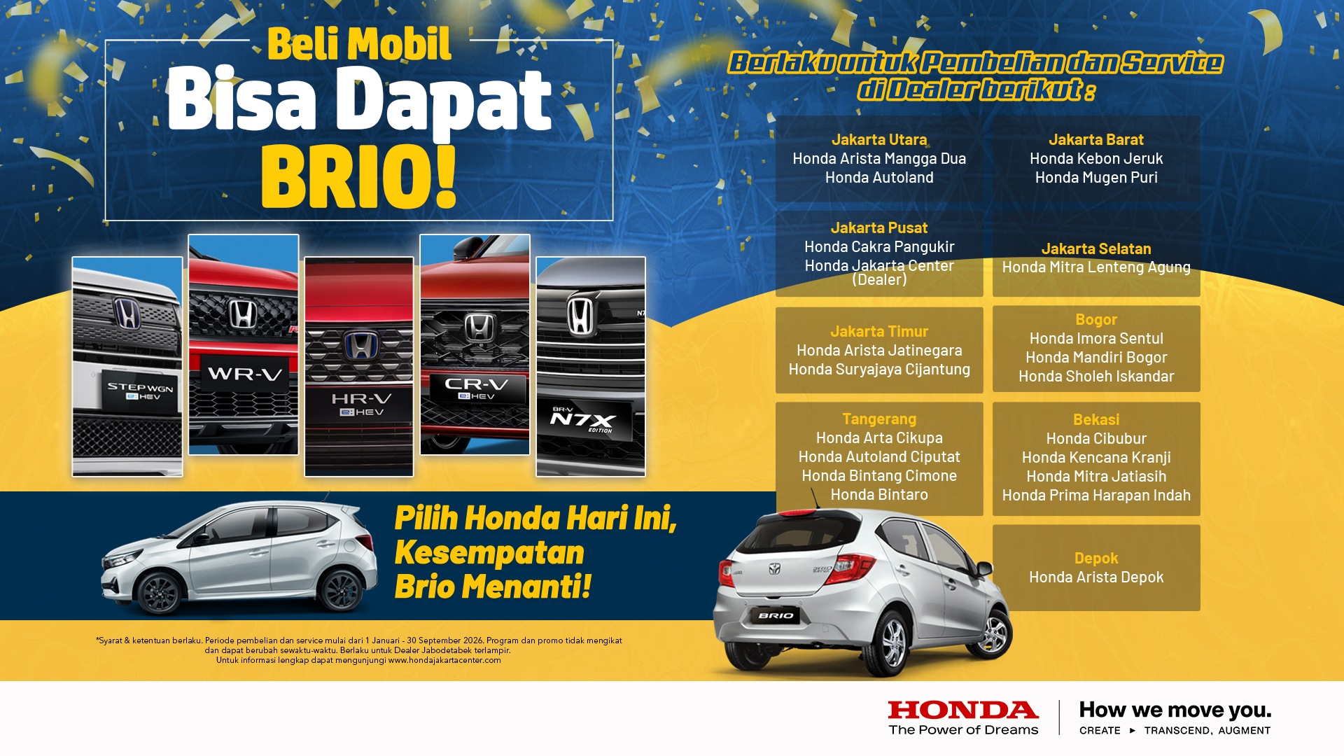 <p>promo mobil brio september 2026, beli mobil bisa dapat brio, banyak keuntungan lainnya</p>